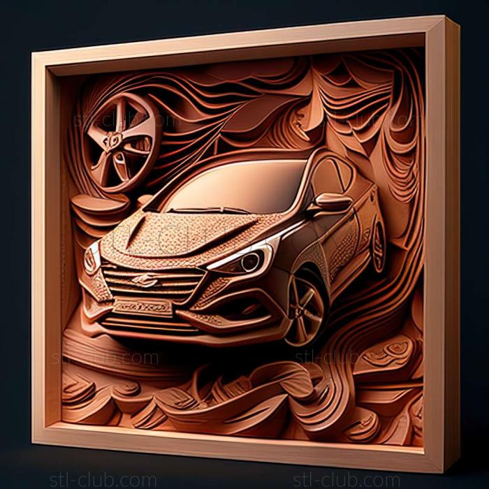 3D модель Hyundai Verna (STL)